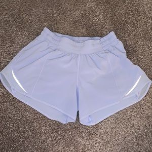Light purple lululemon size 4 hotty hot shorts